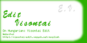 edit visontai business card
